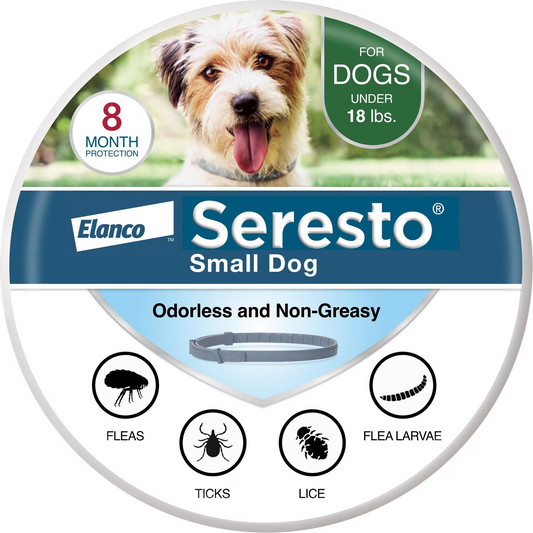 Seresto Flea & Tick Collar for Dogs, over 18-lbs, 1 Collar (8-mos. supply)
